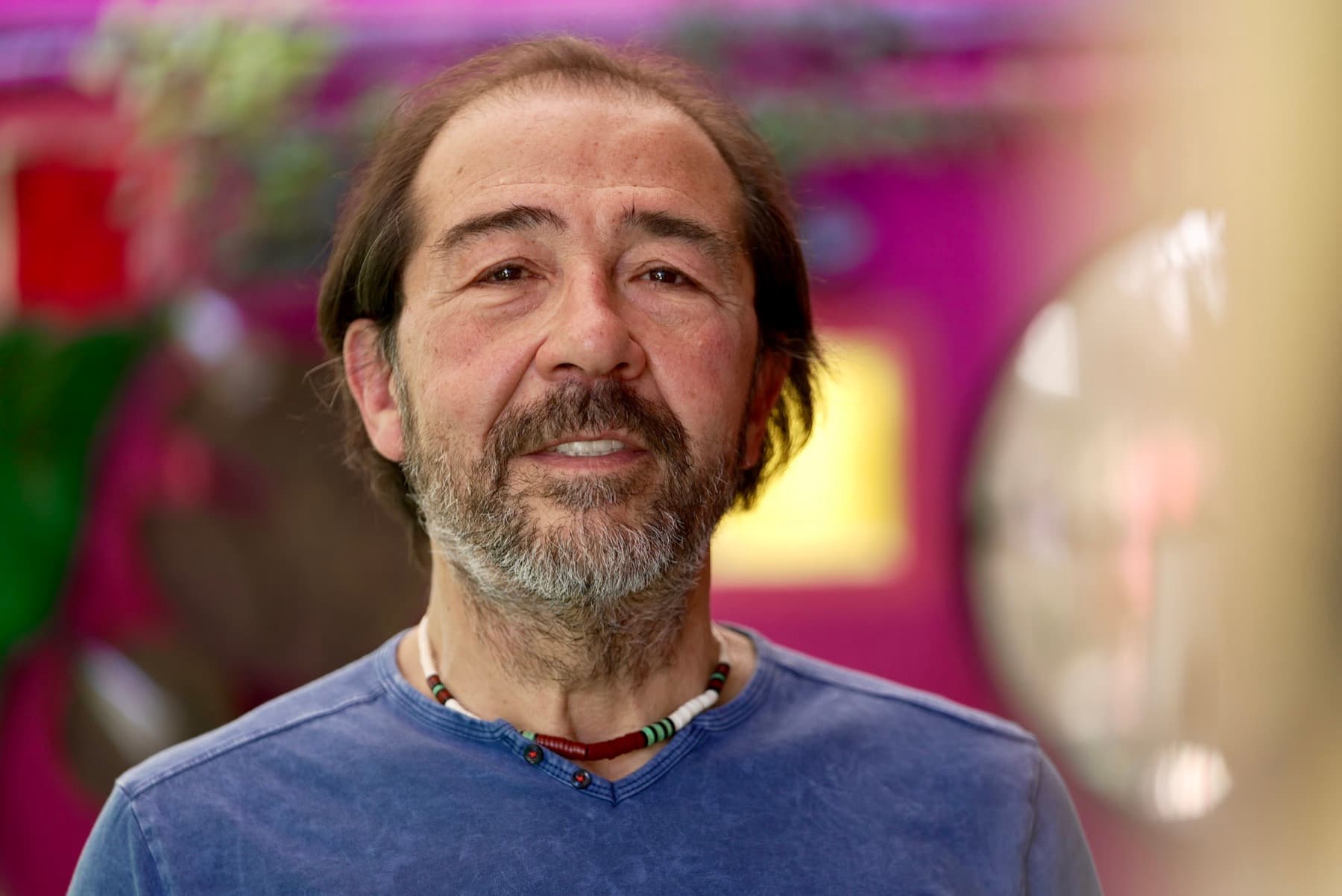 Franck Badia, sourire, portrait rapproché